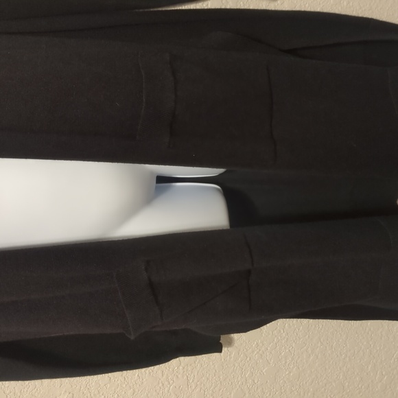 89th & Madison black long sleeve long open front cardigan sweater - Picture 10 of 10